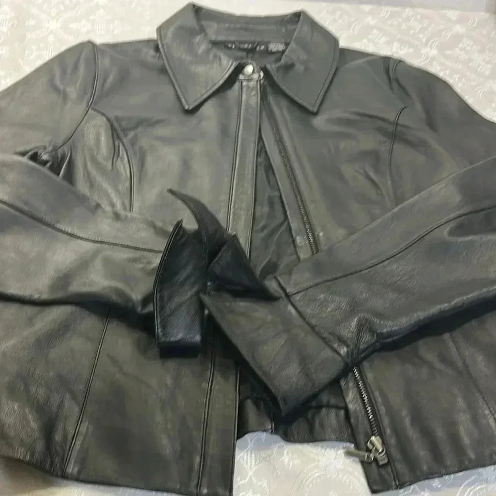 Attention leather jacket L - Picture 2 of 16